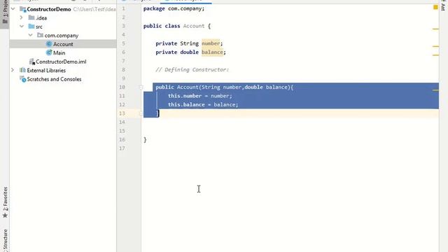 Object Oriented Programming Using JAVA IN INTELLIJ (Constructors) смотреть онлайн