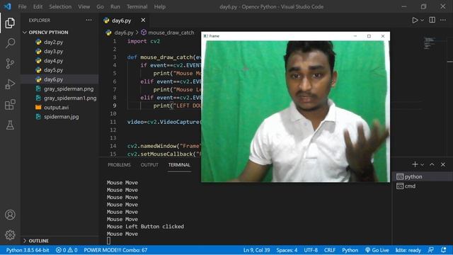 Handle Mouse Events in Opencv | 15 Days Opencv Course | KNOWLEDGE DOCTOR смотреть онлайн