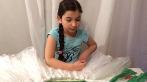 КАК СДЕЛАТЬ из ПАКЕТОВ ПЛАТЬЕ ТУТУ. Из бросового материала для конкурса. Платье "ПОДСОЛНУХ" (Эмилия