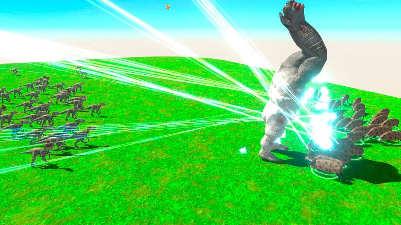 WILD BOAR ARMY Vs VELOCIRAPTOR ARMY Vs EVERY UNIT - Animal Revolt Battle Simulator