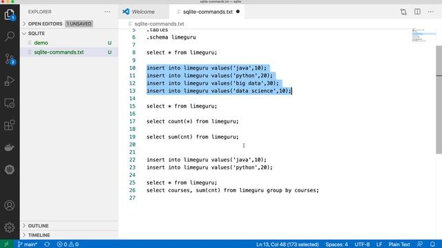[Live Demo] SQLITE3 - Run SQL Queries On Command Line In SQLITE3 | SQLITE3 Tutorial смотреть онлайн