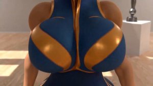 Chun-Li's Sexy Breast's-Ass While Walking)