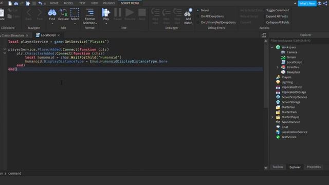 How to Hide Player Names in Roblox Studio || KiranDev Tutorials || смотреть онлайн