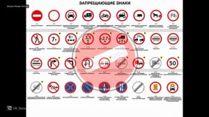 Названия запрещающих знаков