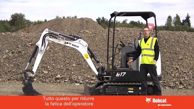 Bobcat Excavator E17 Presentation_with Italian Subtitle смотреть онлайн
