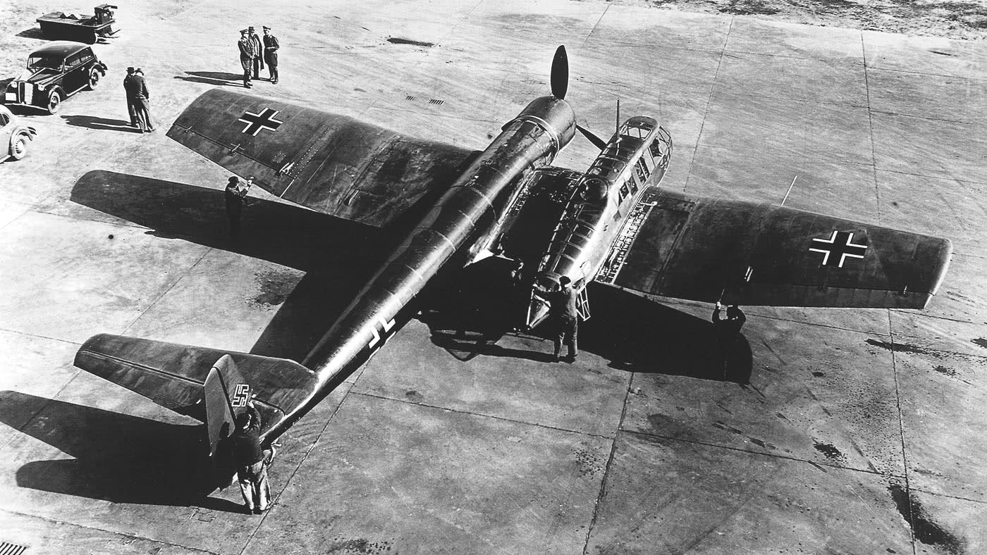 Для чего «Люфтваффе» понадобился странный самолет с кабиной СБОКУ смотреть онлайн