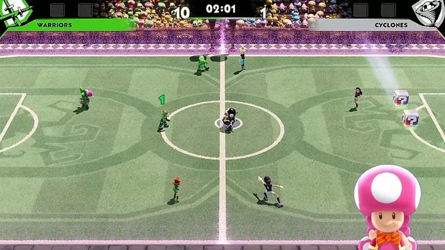 Mario Strikers Battle League Team Luigi vs Team Wario in Spooky Mansion смотреть онлайн