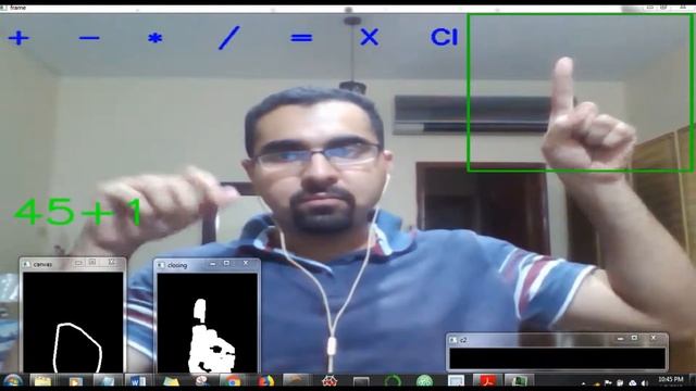 Hand Gesture Recognition based Calculator (Works without ML & DL) смотреть онлайн