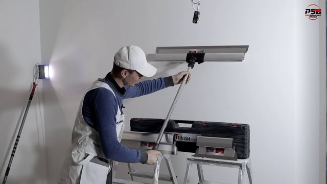 Финишная шпаклёвка шпателями для механизации от DLT. Шпаклёвка с удлинителем и без. Semin classic. смотреть онлайн