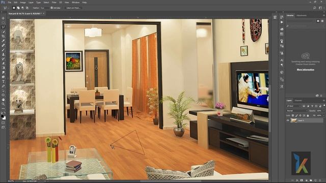 Polygon Lasso tool in Adobe Photoshop CC Hindi