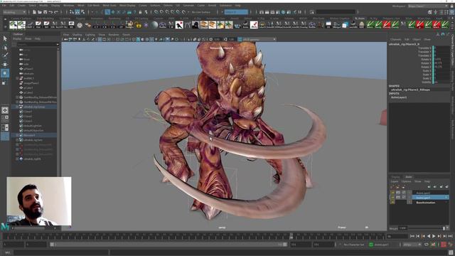 Use Animation Layers To Edit Multiple Poses While Blocking In Maya - Starcraft's Ultralisk Animatio
