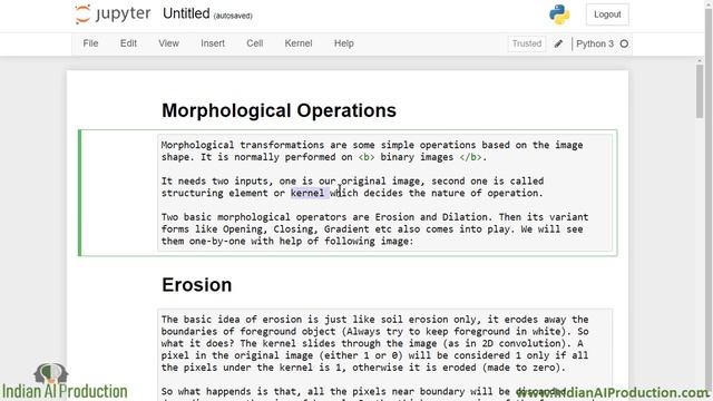 Image Erosion – Remove White Pixels from Image | OpenCV Tutorial in Hindi | Computer Vision смотреть онлайн
