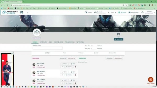 How to use Warframe market for beginners