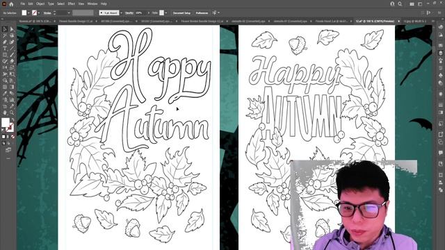 Part 5 Học thiết kế đồ họa cơ bản Illustrator thực hành 2023 coloring drawing style смотреть онлайн