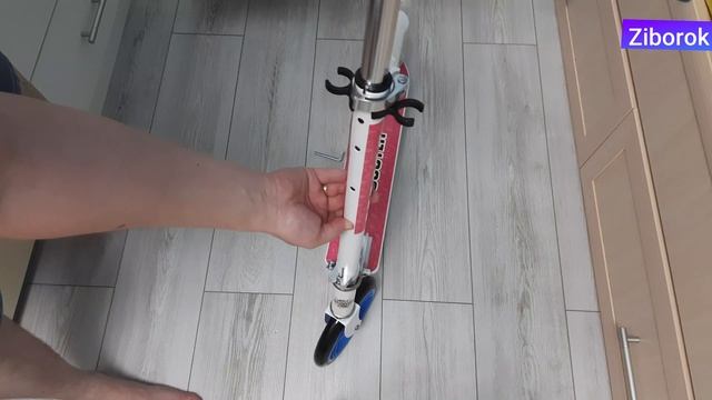 Самокат городской DIGICARE SIMPLE складной алюм., max 100 кг, колеса 200 мм, белый с синим смотреть онлайн