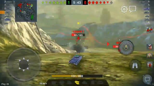 Как Т57 heavy ведёт себя в боях // World of Tanks Blitz №3 // YT+ смотреть онлайн