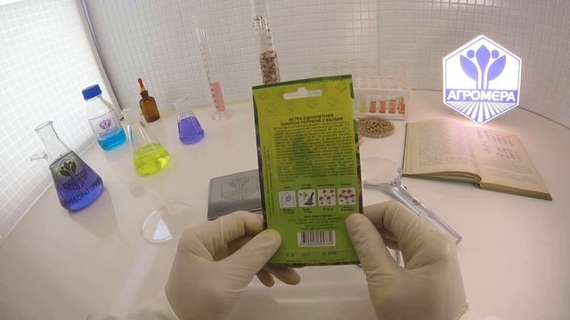 Астра Помпон голубой с белым. Евро-Семена смотреть онлайн