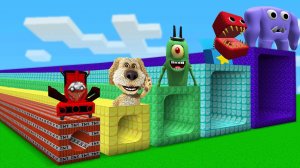 ДЛИННЫЕ КРУГЛЫЕ ТОННЕЛИ В МАЙНКРАФТ ЗОМБАК