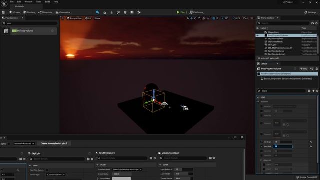 Unreal Engine 5 Create a Sunset from Scratch Template | UE5 Atmosphere System Tutorial смотреть онлайн