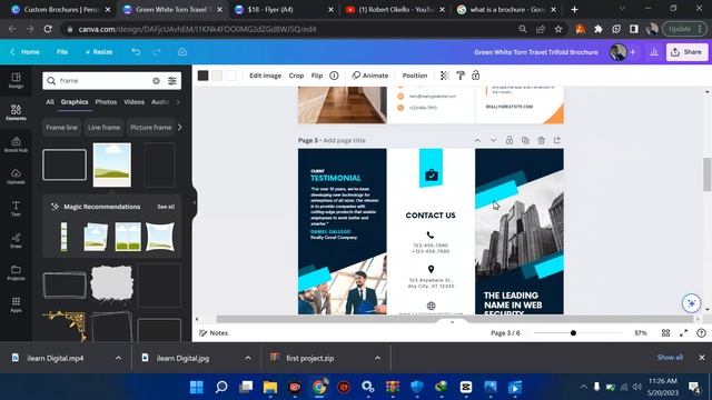 How to Make Brochure Design in Canva: 20 Minutes step-by-step Tutorial смотреть онлайн