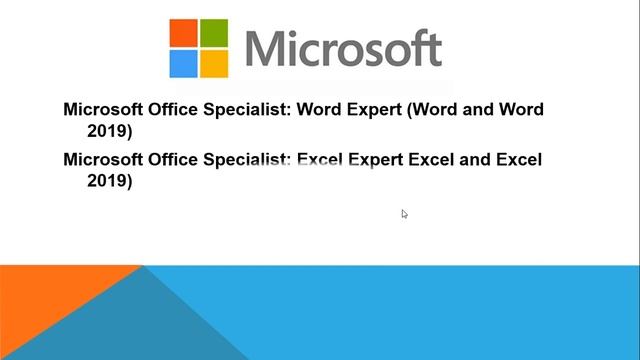 Microsoft Office Specialist Word Excel Powerpoint Outlook Access Certification MOS смотреть онлайн