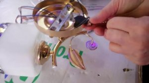 Как собрать подключить бра на шнур вместо замочка с цепочкой!