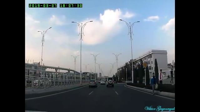 07.03. 2019г. Ашхабад. П-кт Ленина от Московского п-та, ул-ца Айтакова до у-цы Сурикова.