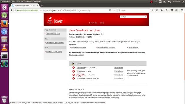 java installation on linux/ubuntu смотреть онлайн