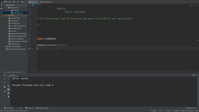 Creating Module And Using It In Python with Example and Notes | Techie Programmer смотреть онлайн