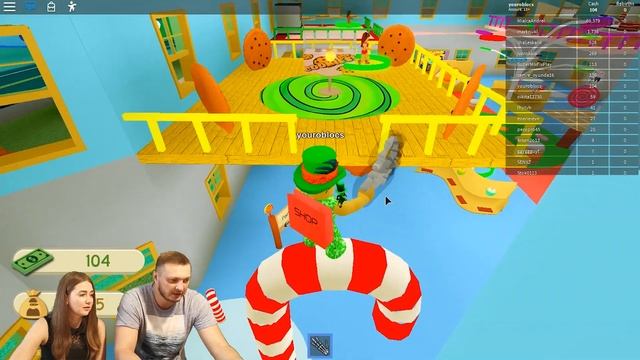 Грабим конфетный магазин рукой из шариков в роблокс! Roblox смотреть онлайн