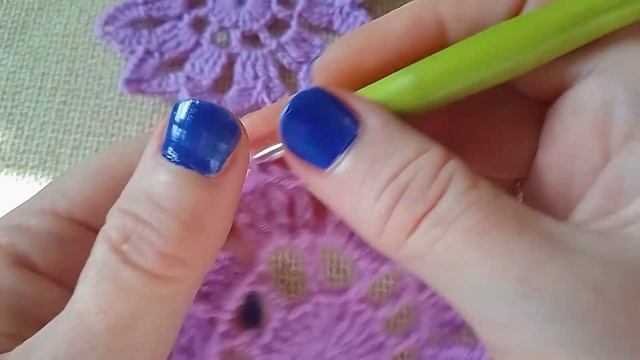 Красивый узор для скатерти // Вяжем узор крючком // Салфетка крючком смотреть онлайн