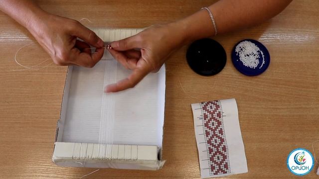 Плетение браслета из бисера с наложением орнамента "Солнце" смотреть онлайн