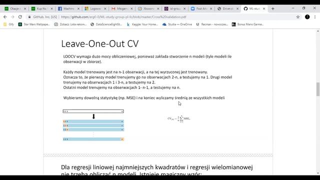 ISL - spotkanie 10 (Cross-validation and bootstrap) смотреть онлайн