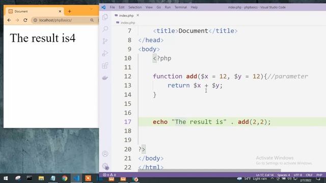 intro to functions in php смотреть онлайн