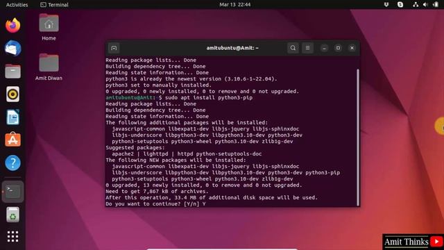 How to install Seaborn Python library on Linux | Amit Thinks смотреть онлайн