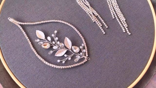 Украшение для волос из проволоки и бусин | серьги ручной работы | вышивка | плетение из проволоки смотреть онлайн