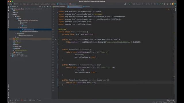 Spring WebClient Tutorial 2022 смотреть онлайн