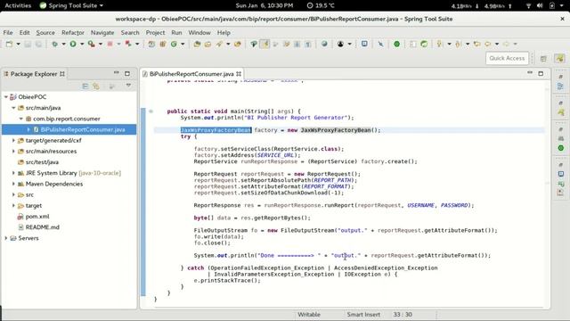 BI Publisher/OBIEE report generation using SOAP Service in Java смотреть онлайн