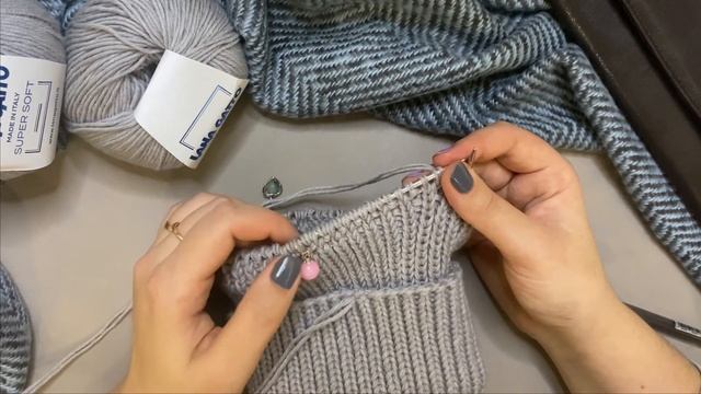 МАСТЕР-КЛАСС Манишка спицами из Lana Gatto Super Soft в 2 нити (ВСЕ РАЗМЕРЫ) - Serebrova_knits смотреть онлайн