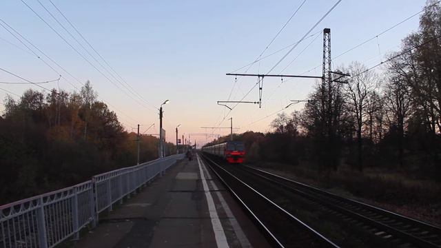 Последние сезонные рейсы в 2022 году - отправление электропоезда Москва-Яганово от Вельяминово смотреть онлайн