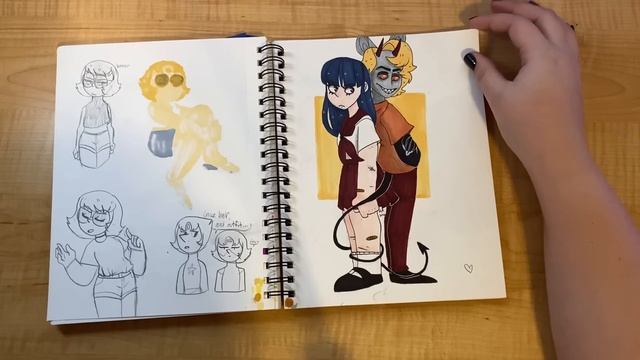I Drew These DURING CLASS?! - Sketchbook Tour смотреть онлайн