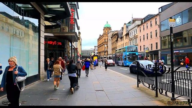 GLASGOW CITY CENTRE WALKING TOUR 4K | Glasgow City Centre Walk | Let's Walk 2021