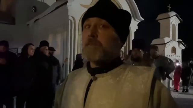 Крестный ход на р. Орша после всенощного бдения 18.01.2022 смотреть онлайн