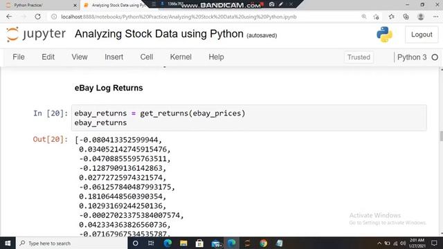 Analyzing Stock Data using Python смотреть онлайн