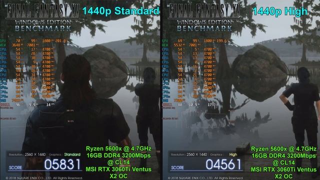 RTX 3060Ti Final Fantasy XV Benchmark смотреть онлайн