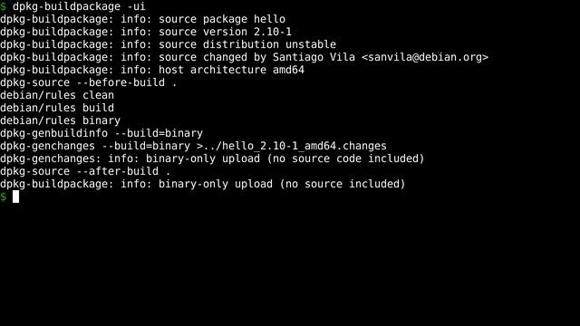 dpkg-buildpackage tutorial | ui flag смотреть онлайн