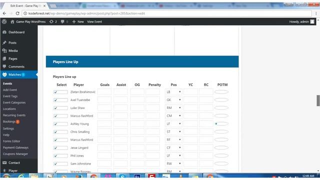 How to Add Upcoming Matches using Event Manager in Gameplay WordPress смотреть онлайн