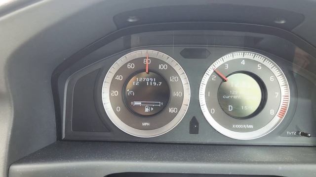 Volvo V70 2.5t motorway speed and rpm. смотреть онлайн