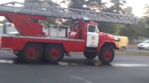 *RARE* *HI-LO, SOVIET SIREN, AIR HORN, WAIL* ZiL fire trucks responding