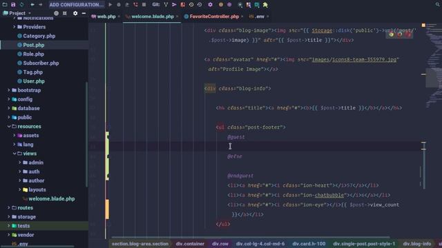 Blog System in Laravel Part 29 Favorite Post смотреть онлайн
